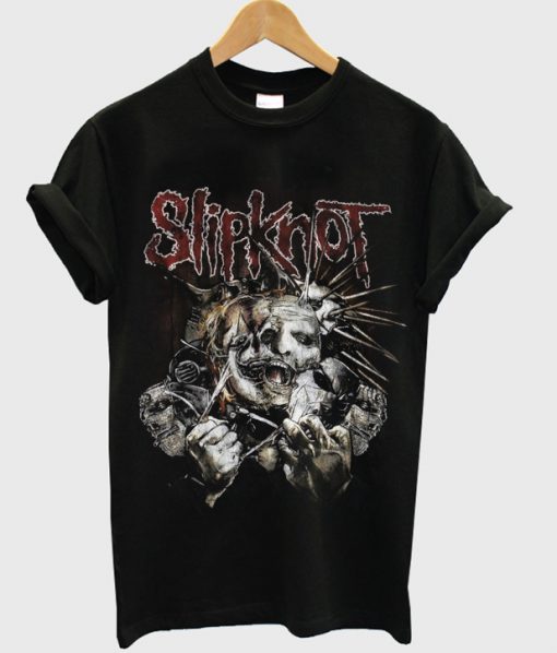 slipknot ripped masks t shirt