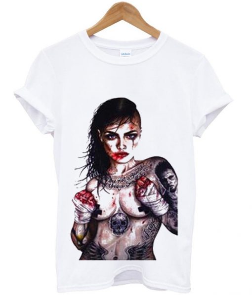 fight club girl zeichnung t shirt