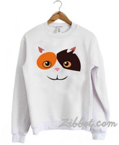 Cute Chubby Cat Face Sweatshirt