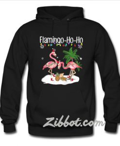 Flamingo ho ho Christmas hoodie