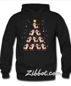 Fox Christmas tree hoodie
