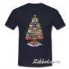 Horror characters nightmare christmas tree t shirt