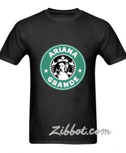 ariana grande starbucks logo t shirt