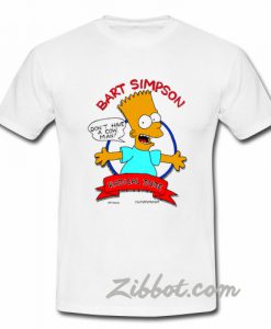 bart simpson radical dude t shirt