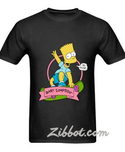 bart simpson skatebard yo dude t shirt