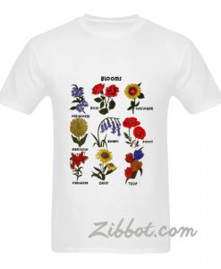 blooms flowers t shirt