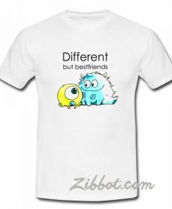 different but bestfriends monster inc t shirt