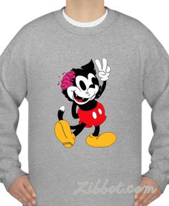 drop dead mickey mouse sweatshirt