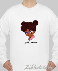 girl power anime sweatshirt