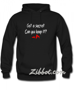 got a secret can you keep it hoodie