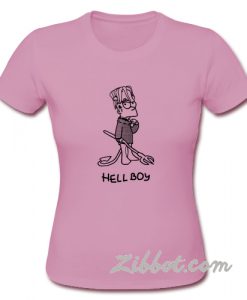 hellboy bart simpson t shirt
