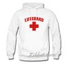 lifeguard red color font hoodie