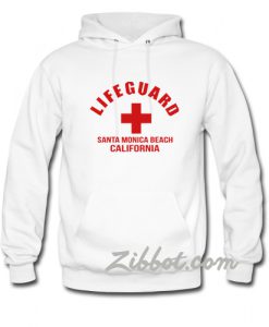 lifeguard santa monica beach california hoodie