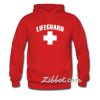 lifeguard white color font hoodie