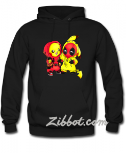 pikapool pikachu deadpool hoodie