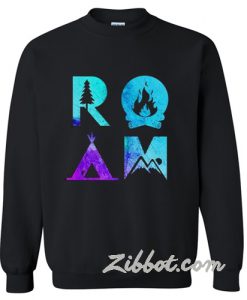 room camping sweatshirt