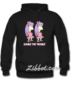 simpsons double the trouble hoodie