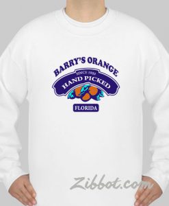 barry's orange florida sweatshirt
