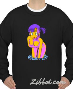 bulma anime girl sweatshirt
