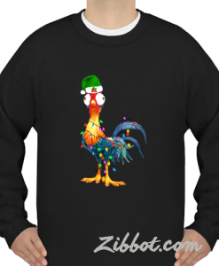 chicken hei hei light christmas sweatshirt