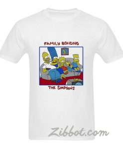 family bonding the simpsons t shirt