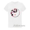 flower yin yang t shirt