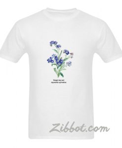 forget me not flower t shirt