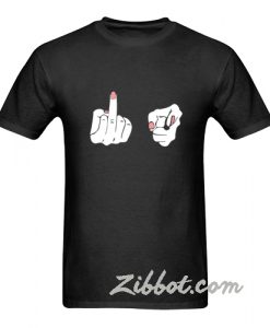 fuck you middle finger t shirt