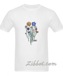 gnarly bouquet flower t shirt