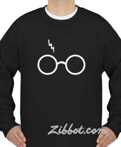 lightning glasses harry potter sweatshirt