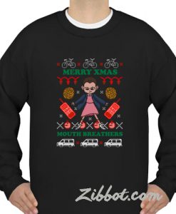 merry christmas mouth breathers sweatshirt