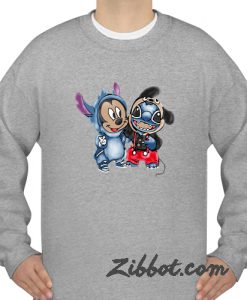 mickey stitch costume sweatshirt