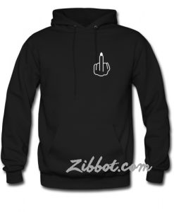 middle finger hoodie