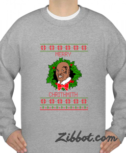 mike tyson merry christmas sweatshirt