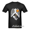 pregnant skeleton halloween t shirt