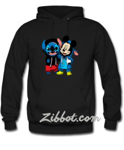 stitch and mickey mouse hoodie