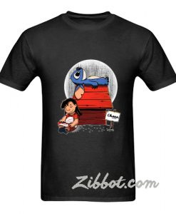 stitch snoopy parody t shirt