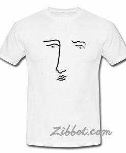 abstract face t shirt