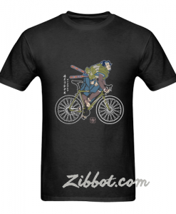 bicycle samurai t-shirt