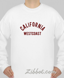california west coast sweatshirt