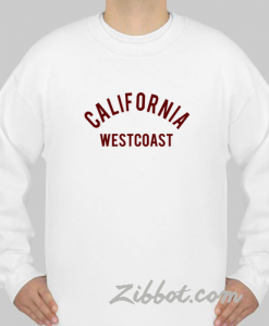 california west coast sweatshirt