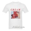 cream sexy lips t shirt