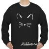 cute cat face sweatshirt