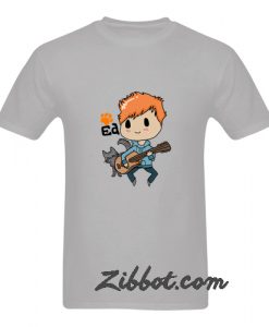 ed sheeran cartoon t shirt