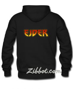 eider kiss logo hoodie back