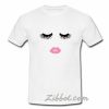 eyelash lips t shirt