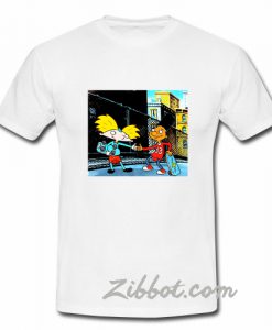 hey arnold handshake t shirt