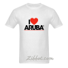 i love aruba logo t shirt
