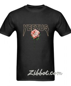 kanye west yeezus tour rose t shirt