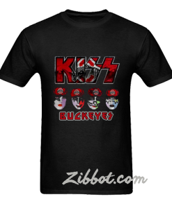 kiss hotter than hell ohio state t shirt